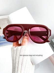 Ochelari de soare Retro Pilot Border pentru femei și bărbați, ochelari de soare cu lentile decorative, potriviti pentru petreceri zilnice pe plajă, fotografiere pe stradă, ochelari de soare Preppy pentru școală, în formă de scut, nuanțe de ochelari de soare