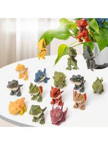 Tecforood 1/3/5/7/12款随机、不重复的恐龙咬手指玩具模型可供选择。这些模型造型生动逼真，采用防摔材质，拥有多种恐龙动物造型（适合用作展示挂件/桌面摆件）。咬手指的细节提升了互动乐趣（提升了游戏体验）。