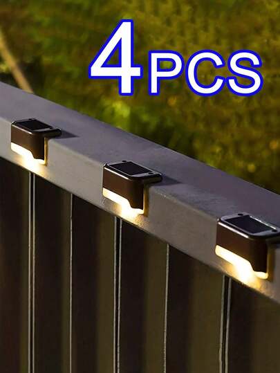 4/12 đèn hàng rào năng lượng mặt trời, đèn cầu thang, đèn bậc, đèn tường ngoài trời chống nước IP44, dùng cho bàn đạp ngoài trời, lối đi, sân, cầu thang, hàng rào, lan can, đèn LED năng lượng mặt trời ngoài trời, đèn trang trí, đèn năng lượng mặt trời, đèn trang trí ngoài trời, thiết kế đèn treo ngoài trời năng lượng mặt trời, đèn năng lượng mặt trời kim loại cổ điển, bàn vườn, sân, lối đi, quà tặng ngày lễ năm mới