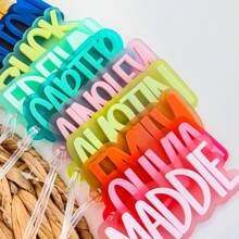 背包姓名牌 | 背包姓名钥匙扣 | 个性化姓名牌 | 尿布包标签 | 午餐盒标签 | 标签 | 定制姓名牌，返校季，色彩缤纷，可爱，萌趣，趣味，卡哇伊，千禧年风，时尚，男女皆宜，休闲，定制，个性化，独特，专属定制，送给他的理想礼物，送给她的理想礼物，男友，女友，家人，朋友，精致浪漫，实用时尚