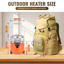 2 In 1 Portable Propane Camping Stove And Heater Mini Cooking Stove With Hose Connector Outdoor Propane Heater Gas Stove For Patio Tent Ice Fishing Emergency Use Burner SH PO - 如圖 - 查看 3