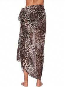 1pc Long Cover-Up Beach Sarong Scarf,Sexy Bikini Beach Wrap,Solid Color Casual Shawl For For Women Swimsui Summer,Women Skirt - Solid Color - View 9