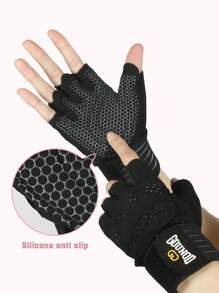 GOUNOD GOUNOD Workout Gloves For Men And Women, Weight Lifting Gloves With Excellent Grip, Lightweight Gym Gloves For Weightlifting, Cycling, Exercise, Training, Pull, Fitness, Climbing And Rowing,Suitable For Cycling,Riding Motorcycle And Skiing,Black Gloves