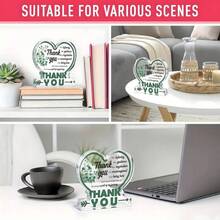 1 件，亚克力感谢亚克力牌匾，圣诞节送给老师老板的装饰，送给同事、女士、老师的感谢、治疗师、办公桌装饰标志。