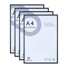 2/3/4pcs, Metal Picture Frame, Aluminum Alloy Black Simple Photo Frame, A2 Extra-Large Frame,Certificate Frame, Wall Gallery Collage Picture Frame For Wall Mounting And Desktop Display - Multicolor - View 14