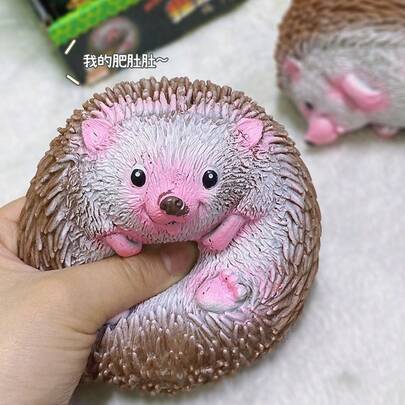 1 Stück Stress Relief Igel Quetschspielzeug, niedliche Stacheln zum Quetschen, kreatives Spaß-Dekompressions-Tierspielzeug mit langsamer Rückfederung, Gag-Geschenk