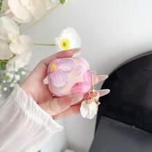 IMD 耳机盒,贝壳吊坠耳机套,油画印花防震耳机保护壳,兼容 1/2/3/4/Pro - 粉紅色 - 查看 15