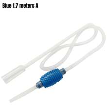 1pc Aquarium Siphon, Manual Fish Tank Siphon Water Changer, Gravel Cleaner For Fish Tank - Blue - View 15
