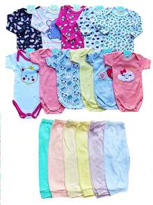 36 Piece Complete Cotton Baby Shower Kit For Newborn Baby Boy Or Girl - 查看 4