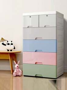 Drawer Cabinet Storage Rack, Home Use Baby Wardrobe Organizer Chest For Clothes Toys Snacks - Multicolor - View 8