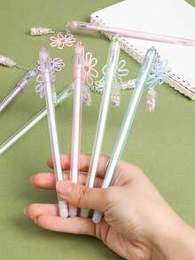 4 支随机漂流瓶中性笔，0.5 毫米，书写流畅，适合返校、办公用品、学习和教师奖励 - 彩色 - 查看 7