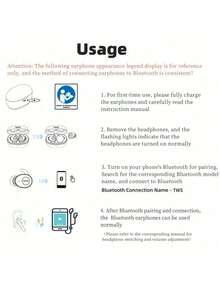 A6S 防噪无线耳机马卡龙耳机 5.2 无线 TWS 耳塞运动迷你耳机无线耳机 - 黑色 - 查看 8