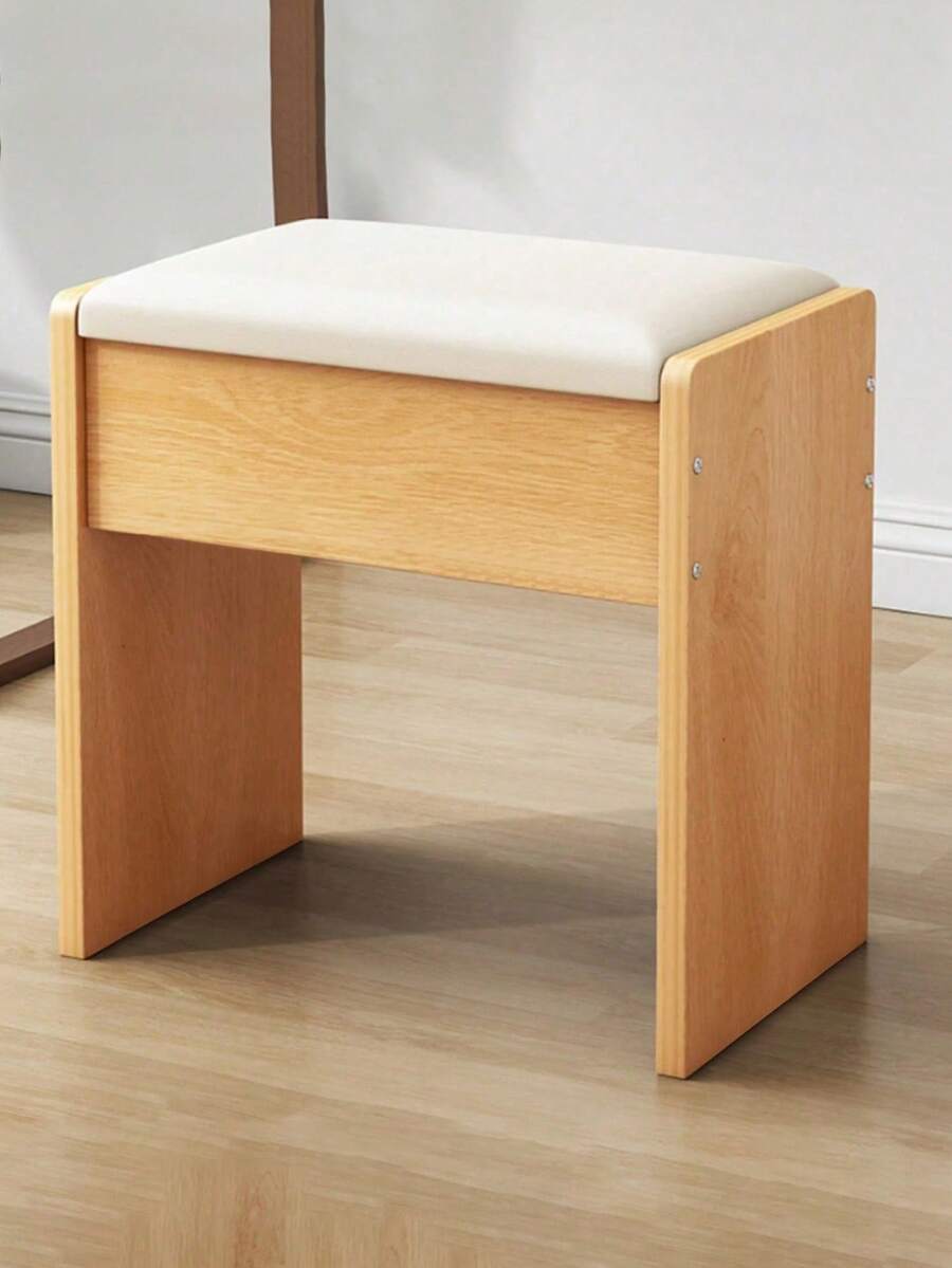 Silla De Tocador Moderna Marrón Para Sala De Maquillaje,Silla de cómoda,Silla de dormitorio, Marrón , Exquisito y pequeño - Marrón - Ver 1