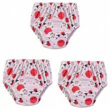 5 PIEZAS Pantalones de pañal para bebé suaves y cómodos, pantalones de entrenamiento para niños pequeños, pañales lavables y reutilizables, pantalones de pañal para recién nacidos, pantalones de entrenamiento para ir al baño del bebé, perfectos para baby shower y el mejor regalo para bebé - Estampado digital - Multicolor - Ver 36