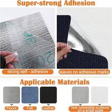 Couch Protector From Cat Claws - 78.7" X 15.8" Trimmable Self-Adhesive Cats Claws Scratch Pads, Cat DIY Climbing Cats Scratch Mat Tree Replacement Indoor (Dark Gray) - Dark Blue - View 3