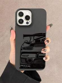 这款豪华汽车图案UV印刷手机壳提供360度全方位保护，兼容 11、12、13、14、15、16 Pro Max、XR、X/XS、7、8 Plus、SE、Mini等智能手机。它具有防水、防震、防摔和防刮擦功能，是送给男孩女孩的最佳生日礼物。 - 黑色 - 查看 2