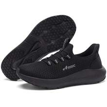 Mens Non Slip Work Shoes Lightweight Slip On Shoes For Men Comfortable Restaurant Or Food Service Walking Sneakers Slip Resistant Zapatos Para Hombre - 黑色 - 查看 7