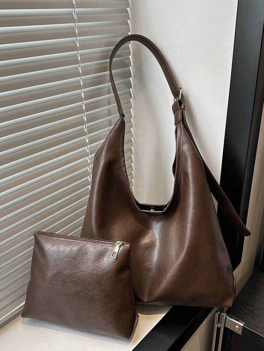 Women Shoulder Bags - Café integral - View 1