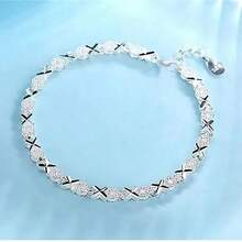 High Quality 925 Silver Plated Fashion Fine Bracelet Chain For Women Wedding Fashion Party Beautiful Jewelry Gift