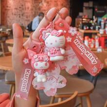 Sanrio Familien Schlüsselanhänger Anhänger, kreative Tischdekorationen, Schlüssel und Tasche Anhänger, können als Urlaubsgeschenke verwendet werden