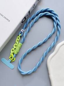 1pc Long Lanyard Strap, Crossbody Phone Holder, Suitable For Outdoor Activities, Features: Speaker, Sturdy Chain, Multiple Braided Thick Cord