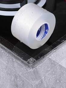 1 Roll Waterproof Sealant Tape For Kitchen/Bathroom, Mold-Resistant, Suitable For Sinks, Stoves, Toilets, Bathtubs, Edges, Cracks Etc., Wallpaper, Wall Stickers, Vinyl Decals, Home Decor, Spring Decoration, Refresh Your Home, Removable Decorative Stickers, Suitable For Birthday, Graduation Gifts.