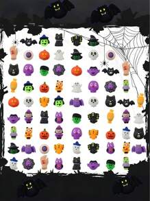 10/20pcs Halloween Mochi Squishy, Mini Kawaii Mochi Squeeze Reliever Anxiety Packs Party Favors, Halloween Miniatures Halloween Treat Bags Gifts,Monsters Mochi Squishy Mini Squishy In Unique Halloween Shapes, Classroom Prizes, Goodie Bag Fillers, Trick Or Treat, Halloween