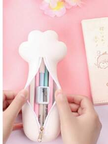 Ledun Silicone Cat Claw Pencil Case School Supplies Pencil Case Good Things Stationery Case Primary School Students Stationery Bag Creative Stationery, Pencil Pouch, School Bag, School Supplies, Back To School