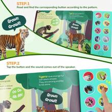 Interactive Read-Aloud Book "Whispers Of The Sea, Roar Of The Ocean", Multi-Button Interactive Story Book, Educational Vocabulary Learning Board, Suitable For Children Aged 3-6, Back To School/Birthday Gift - Multicolor - View 6