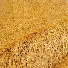 Flame Resistant Artificial Thatched Grass Roll - PE Synthetic Grass With Rubber Backing, Weather-Resistant And UV-Resistant, Suitable For Tiki Bar, Patio, Garden, Easter And Western Party Decoration - Realistic Mexican Palapa Roofing Material, Fencing, Outdoor Thatch Material, Gazebo Roofing, Tropical Style Decor, Durable PE Material - Yellow - View 9