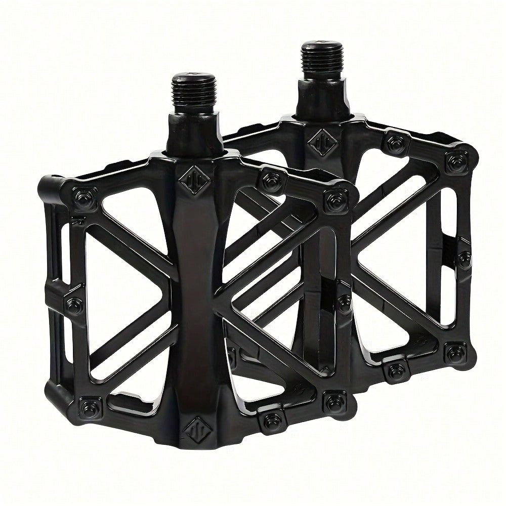 Piezas de pedales de bicicleta de aleación de aluminio para bicicletas de carretera y de montaña, anchos y duraderos, adecuados para bicicletas de c