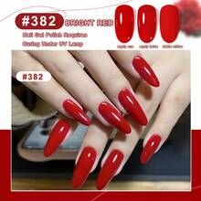 XIANZHIHE 2025 Autumn/Winter Nail Polish Set - Classic Milky White & Jelly Yogurt White/Bright Red Gel Nail Polish Set, Long-Lasting UV LED Removable Gel, Suitable For Christmas, Halloween And Other Holiday Manicure, High Gloss Salon And DIY Nail Care Set (15ml) Nails - Red - View 8