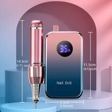 duofu Tragbare Hochgeschwindigkeits-Elektrische Nagelschleifer 35000RPM Nagelbohrmaschine Wiederaufladbarer Nagelfeile Nagel Zubehör Gel Nagellack Schleifmaschine Professionelles Werkzeug Maniküre Set für Weihnachts- und Neujahrsgeschenk