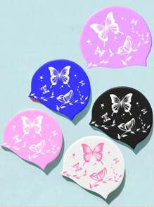 1pc Women Waterproof Non-Slip Large Size Swimming Cap, Suitable For Long Hair Adults, Swimming Equipment