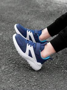 Boys' Mesh Breathable Running Shoes, New Spring/Autumn Soft Bottom Sports Sneakers For Kids/Older Children