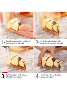 1 Roll Cake Surround Film Transparent Cake Collar Baking Accessories Kitchen Accessories Cake Tools For Mousse Chocolate Pastry, Baking Supplies, Kitchen Items