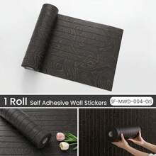 1 Roll 3D Visual Wood Grain Textured Mosaic Peel And Stick Wall Paper Board, Multi-Color DIY Combination, Easy To Tear And Stick, Suitable For Commercial Spaces, Bedroom, Living Room Wall Decor