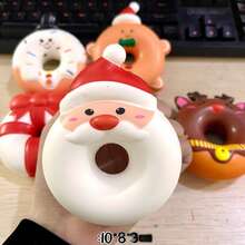 1/2/3/4/6件套圣诞老人、雪人、驯鹿、圣诞树挤压玩具套装，柔软可爱减压玩具，儿童及成人圣诞礼物（圣诞节） - 彩色 - 查看 3