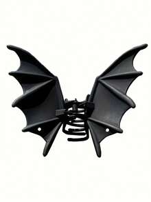 发夹爪夹 1个装 哥特朋克哑光黑蝙蝠翅膀发夹 - 女士优雅金属马尾辫发饰爪夹，适合派对、发饰 | 哥特朋克风格 | 塑料材质，配饰头饰，校园用品，大学秋季配饰，明星配饰，秋冬度假装扮女装 - 黑色 - 查看 6
