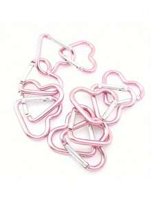 心形弹簧钩铝合金登山扣男女款适用于户外登山背包和日常佩戴背包装饰 - 彩色 - 查看 3