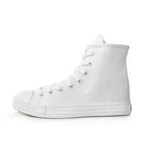 Women Canvas Shoes - White Internal Height Increase - View 2