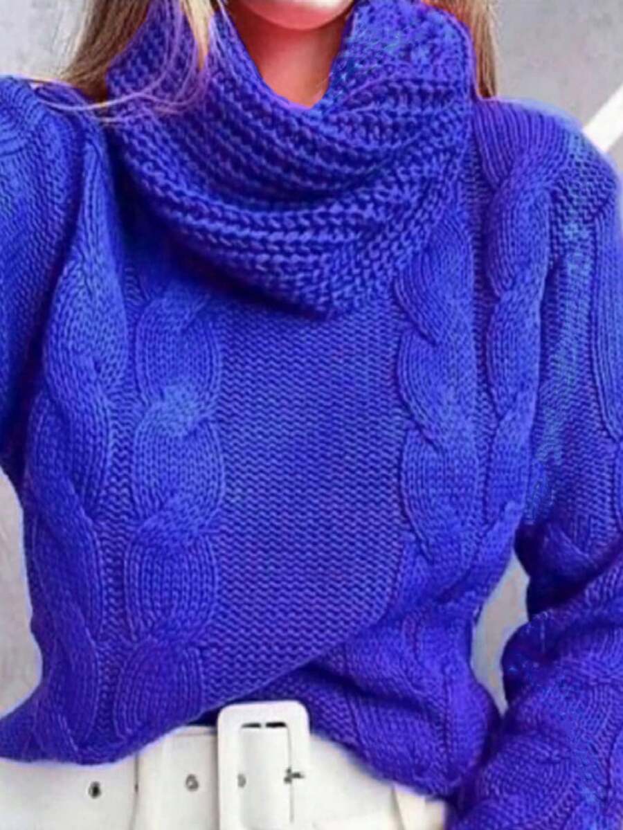 Women Sweaters - Royal Blue - View 1