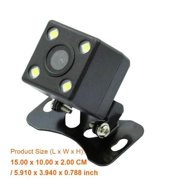 4LED Night Vision Car Rear Camera For Auto Parking Monitor, IP67 Waterproof, 5.5m Cable – Perfect For Safe Parking Assistance