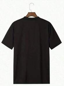 Camiseta de 220g de algodón 100% grueso con diseño "The College Dropout" - Negro - Ver 2
