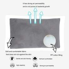 1pc Ergonomic Lumbar Support Pillow, Multiple Colors Available, Suitable For Office, Home, Travel - Hand Wash Only, Ideal Gift For Students And Professionals