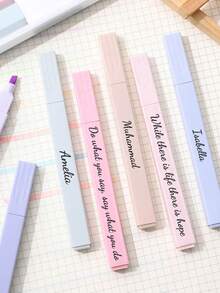 个性定制激光雕刻荧光笔；马卡龙色护眼荧光笔；彩色手写笔；下划线马克笔。返校季 - 彩色 - 查看 5