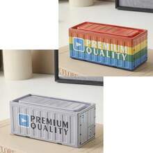 1pc容器收纳盒金属微缩模型展示盒储物展示盒精美收纳盒可堆叠收纳盒家用卧室收纳盒办公桌展示盒 - 彩色 - 查看 15