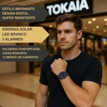 G-Shock Relógio Casio GX-56MF-1 Digital Masculino Solar Fluorescente Robusto Prova D'água 200 Metros 20 ATM 5 Alarmes Esportivo Preto