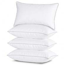 Bed Pillows Standard Size Down Alternative Soft Sleeping Pillows - Set Of 4 - 20"X26" - standard - 查看 1