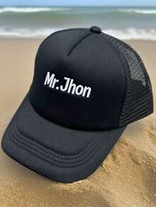 Customizable Embroidered Baseball Cap, Offering A Refreshing Summer Experience. You Can Customize Names Or Preferred Text, Making It A Unique Gift For Father, Mother, Wife, Husband, Boyfriend, Girlfriend, Daughter, And Son. Suitable For Vacations, Group Activities, And Family Gatherings.